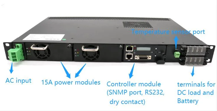 30A 1800W 220V AC 48V DC Telecom Rectifier Power Supply